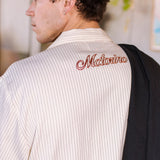 Pinstripe Off White Shirt