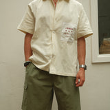 Patched Appliqué Shirt - Off White