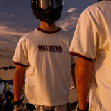 Moto Ringer Tee - Off White