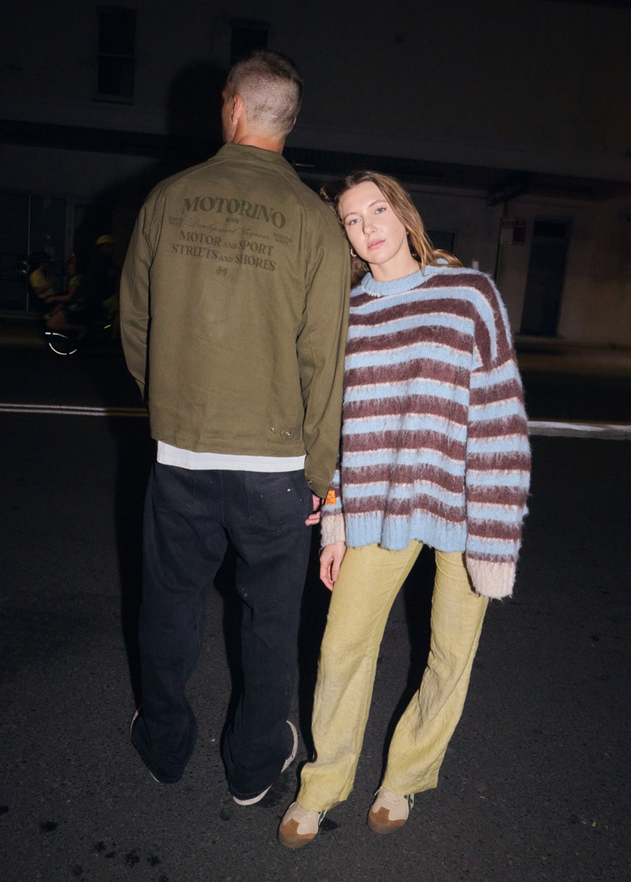 Striped Mohair Knit