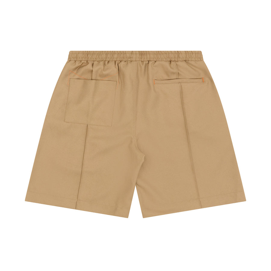 Pleated Short - Beige