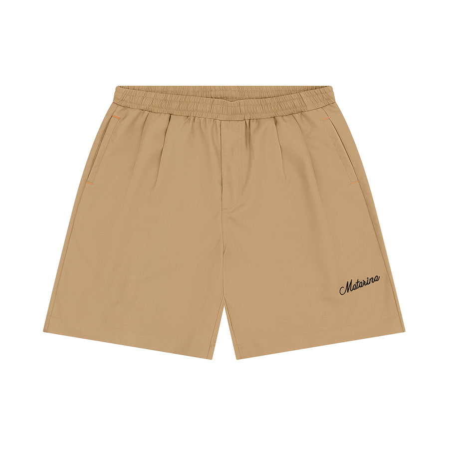 Pleated Short - Beige