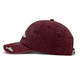 Washed Dad Hat - Burgundy