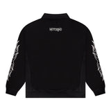Quarter Zip Waffle - Black