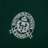 Dad Collar Long Sleeve Polo - Pine Green