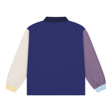 Vintage Colour Block Polo - Navy