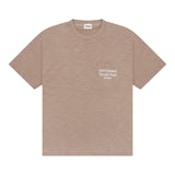Boxy Crop Pocket Tee - Taupe