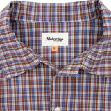 Check Short Sleeve Shirt - Vintage Blue/Brown
