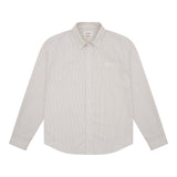 Broadstripe Long Sleeve Shirt - Warm Grey