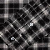 Ombré Check Shirt - Black