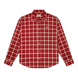 Ombré Check Shirt - Red