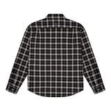 Ombré Check Shirt - Black