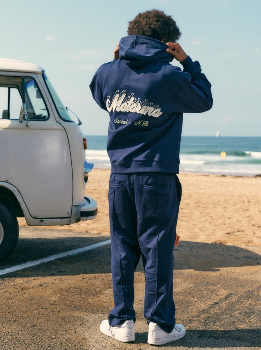 Applique Sweats - Navy