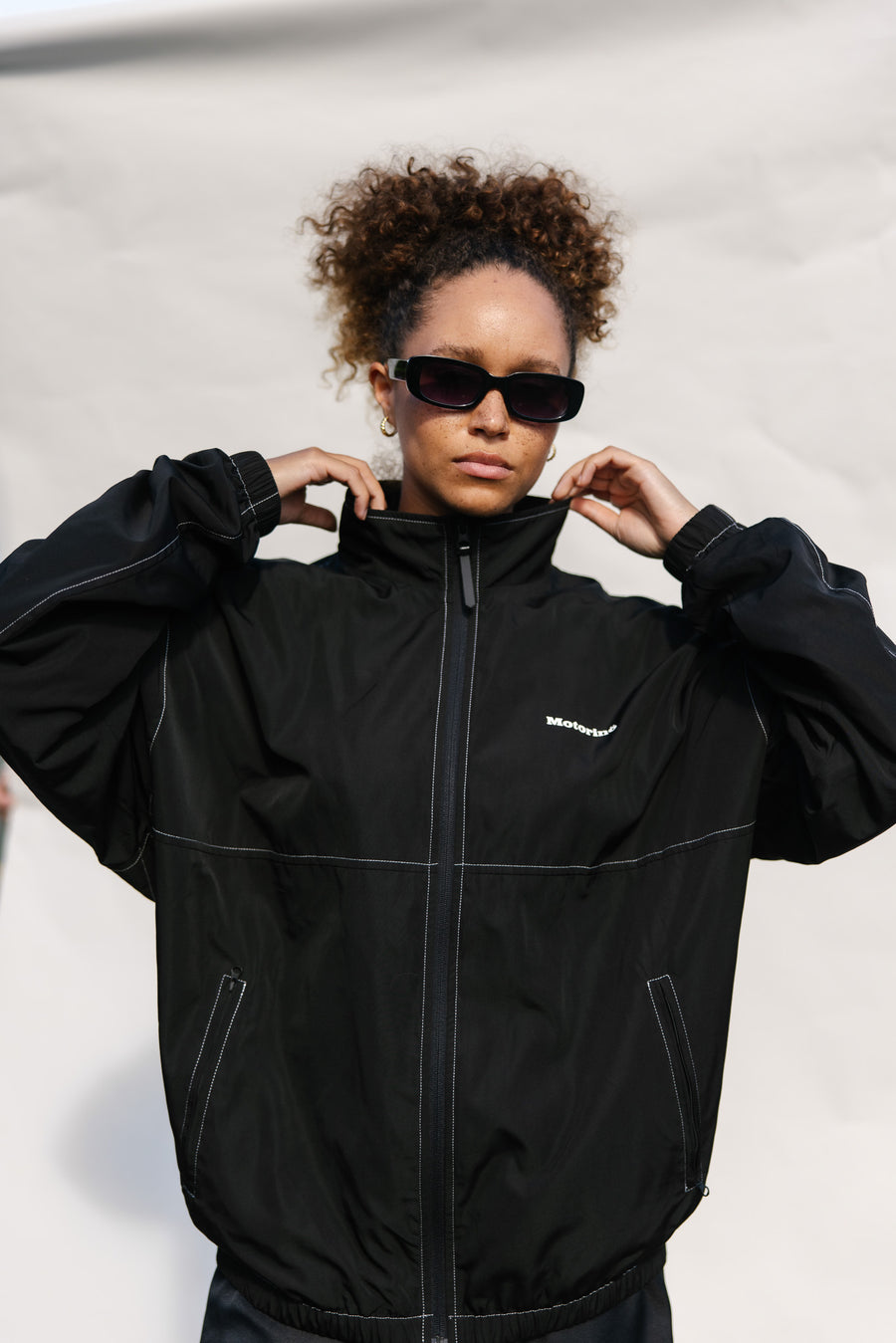 Motorino Track Jacket - Black