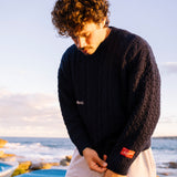 Cable Knit - Navy
