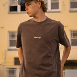 Address Tee - Washed Brown
