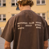 Address Tee - Washed Brown
