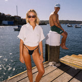 Jacquard Polo - White