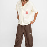 Pinstripe Pants - Brown