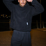 Polar Fleece Hoodie - Black