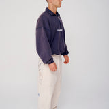 Quarter Zip Fleece - Washed Navy