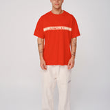 Block Tee - Red