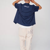 Pinstripe Shirt - Navy