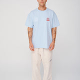 Badge Tee - Sky Blue