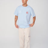 Badge Tee - Sky Blue