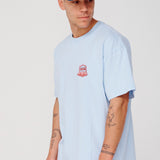 Badge Tee - Sky Blue