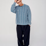 Cable Knit - Washed Teal