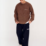 Fishermans Knit - Dusty Brown