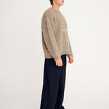 Mohair Knit - Beige Marle