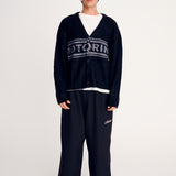 Mohair Knitted Cardigan - Black