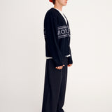 Mohair Knitted Cardigan - Black