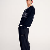 Mohair Knitted Cardigan - Black