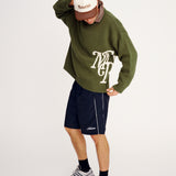 Stitched Knit - Khaki