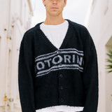Mohair Knitted Cardigan - Black