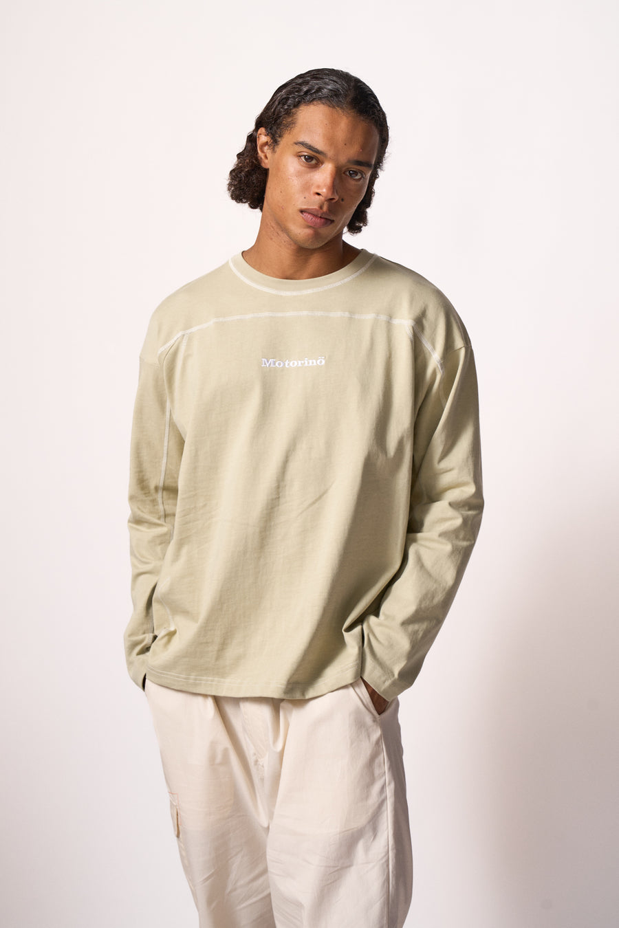 Panel Stitched Long Sleeve