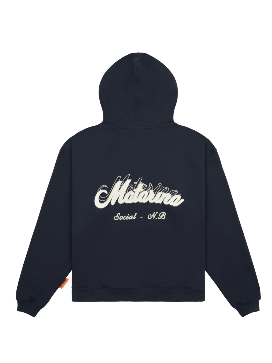 Applique Hood - Navy