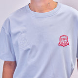 Badge Tee - Sky Blue
