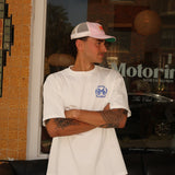 Candy Striped Trucker - Pink