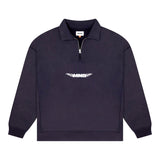 Quarter Zip Fleece - Washed Navy
