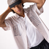 Applique Shirt - Overcast
