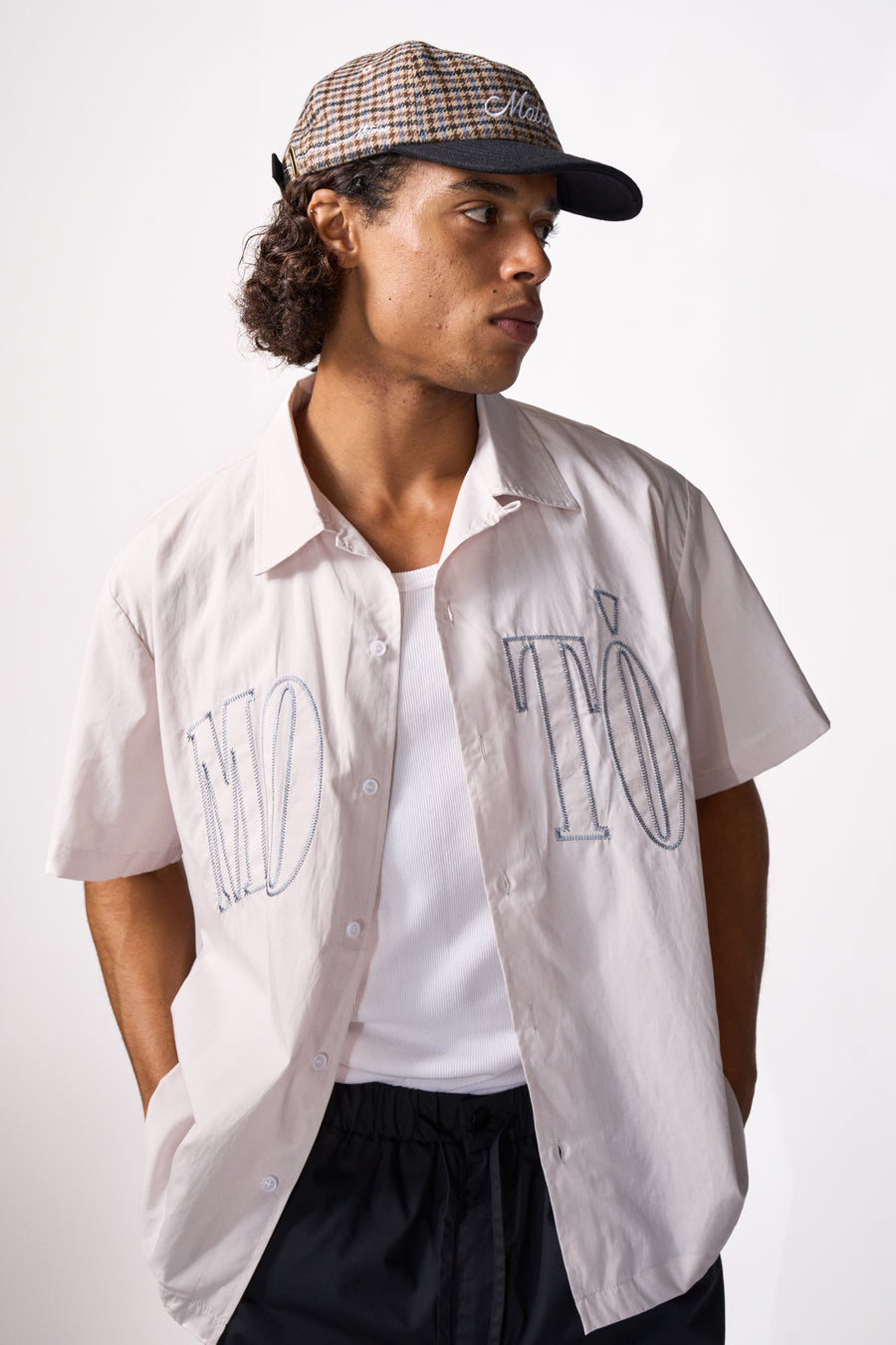 Applique Shirt - Overcast