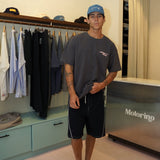 Moto Chequered Tee - Faded Black