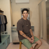 Address Tee - Washed Brown