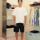 Jacquard Polo - White