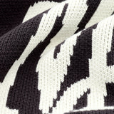 Stitched Knit - Off Black