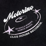 Record tee - Washed black